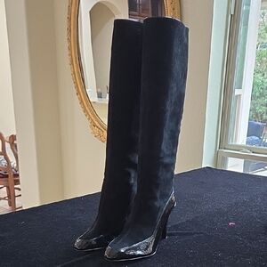 Black Knee-High Boots